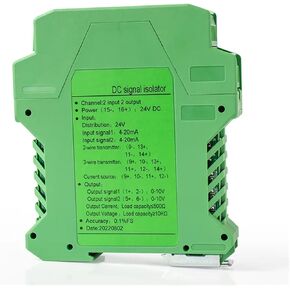 4-20mA Analog DC Signal Isolation 0-10V 0-20mA 1-5V Current Signal Isolator DC24V AC220V Signal Distributor 1 in 2 Out(1 Input 1 Output,1-5V_DC24V Power Supply_Output 0-20MA) in Kuwait