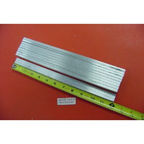 10 Pieces 1/8"x 3/4" Aluminum 6061 Flat BAR 12" Long +.07"/-0 Solid New Extruded Bar Stock in Kuwait