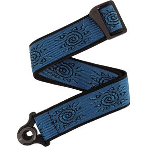 D'Addario Auto Lock Guitar Strap - Acoustic & Electric Guitar Accessories - من السهل استخدام أحزمة الغيتار التلقائي - يستخدم أزرار حزام الجيتار الحالية - Sun Vintage ، Blue in Kuwait