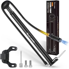 Mini Bike Pump Portable Bicycle Pump, Aluminum Alloy 160PSI Floor Bike Pump Fits Presta And Schrader Valves, Lightweight Air Bike Tyre Pump for Road Mountain Bike Balls in Kuwait