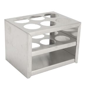 Test Tube Rack Stainless Steel Tube Rack for 30mm Tubes 6 Holes Centrifuge Tube Holder for School Laboratory in Saudi Arabia