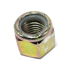 1"-8 Grade 8 Hex Nylon Insert Lock Nut, Yellow Zinc, 2 Pack in Saudi Arabia