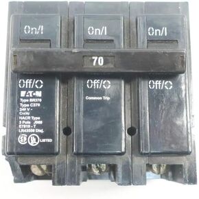 EATON BR370 Circuit Breaker 3P 70A 240V-AC in Saudi Arabia