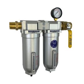 1" NPT Industrial (4-Stage) Moisture Removing Particulate Filter and Oil Removing Coalescing Filter and Desiccant Air Dryer and Air Pressure Regulator in Kuwait