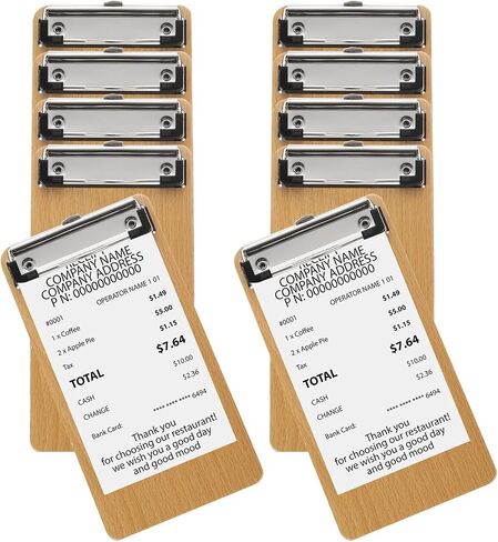 Patikil Wood Check Presidents للمطاعم ، 10 حزمة Wooden ضيف الشيك in Saudi Arabia