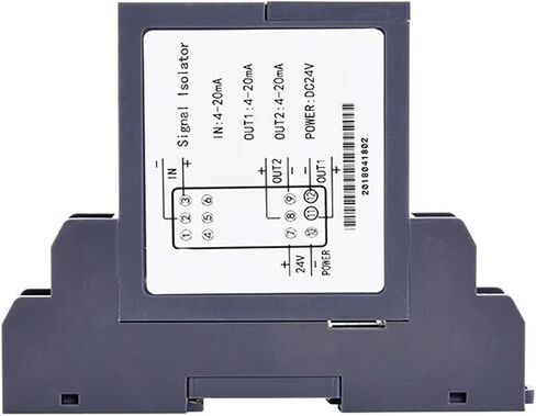 1 in 2 Out Signal Isolation DC24V Signal Isolator 4-20mA 0-10V Signal Converter GLC(0-10V to 4-20mA) in Saudi Arabia