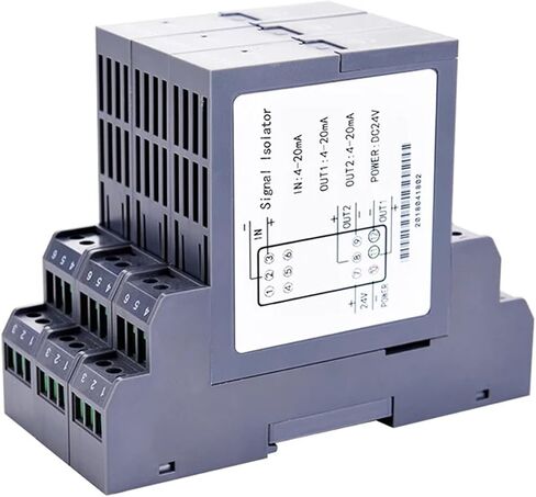 1 in 2 Out Signal Isolation DC24V Signal Isolator 4-20mA 0-10V Signal Converter GLC(0-10V to 4-20mA) in Saudi Arabia