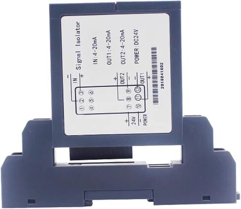 1 in 2 Out Signal Isolation DC24V Signal Isolator 4-20mA 0-10V Signal Converter GLC(0-10V to 4-20mA) in Saudi Arabia