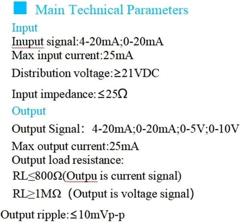 1 in 2 Out DC 0-10V 4-20mA 0-5V 0-20mA Isolation Sensor Ultra-Thin DC Analog Signal Isolator Current Voltage Transmitter(1 in 1 Out,Input 0-10V_Output 0-5V_DC12V PWR) in Saudi Arabia