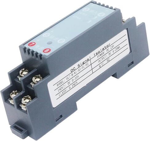 محول إشارة DC 4-20MA 0-10V 0-20MA 50MA 75MV الإشارة جهاز إرسال الجهد الحالي DC24V (Silver ، 0-10V Outder_DC24V مزود الطاقة) in Saudi Arabia