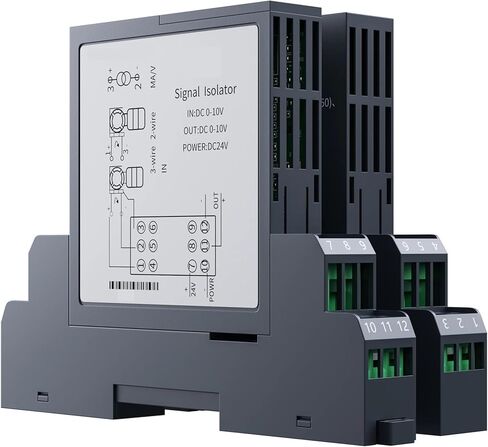 Magnetic Isolation Analog Signal Isolator 0-20mA 4-20mA 0-5V 1-5V 0-10V 0-75mV 1 in 2 Out Current Signal Transmitter(1 in 2 Out,0-10V Input_0-5V Output_DC24V) in Saudi Arabia