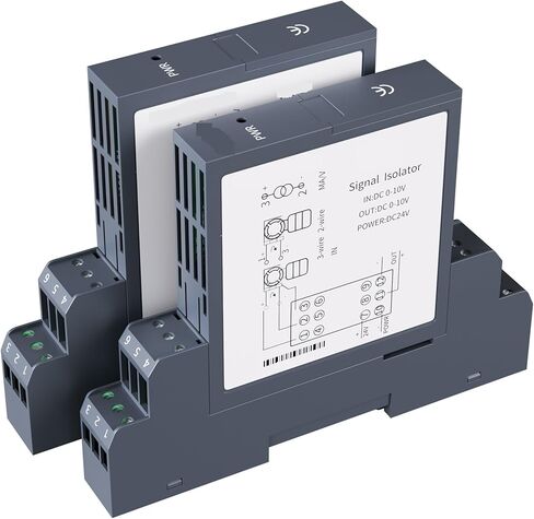 Magnetic Isolation Analog Signal Isolator 0-20mA 4-20mA 0-5V 1-5V 0-10V 0-75mV 1 in 2 Out Current Signal Transmitter(1 in 2 Out,0-10V Input_0-5V Output_DC24V) in Saudi Arabia