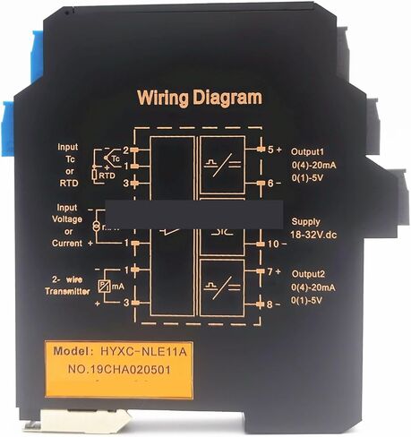Ultra-Thin Signal Isolation Transmitter Current, Voltage Transmitter Multi-Input, Multi-Output 4-20MA, 0-5V, 0-10V, Power Supply(0-5V to 4-20mA,1 Input 1 Output_18-32V DC) in Saudi Arabia