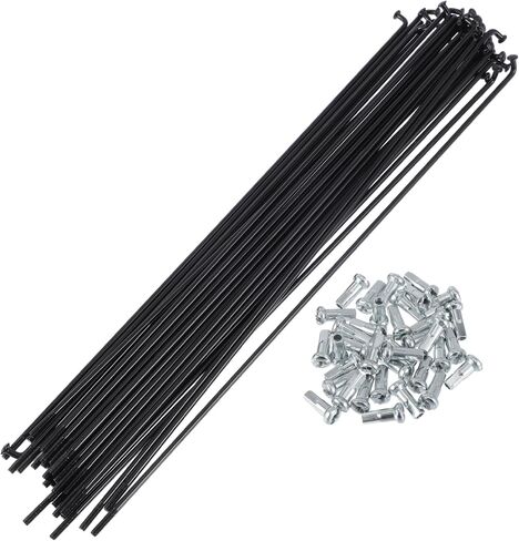 1 Set Universal Bicycle Spokes 13G 235mm Length Bike Wheel Spokes Nipple Black 45 Steel in Saudi Arabia