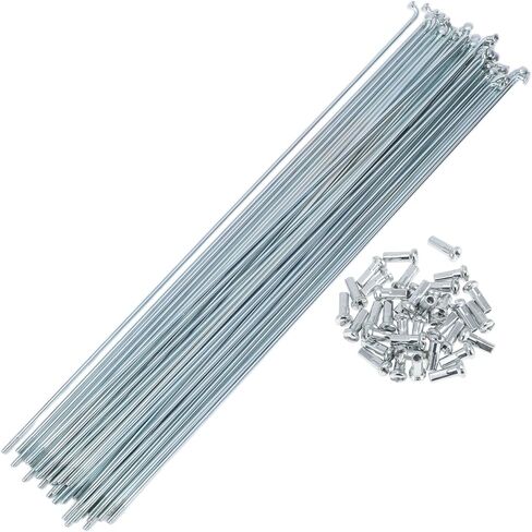 36 Set 13G Bicycle Spokes 280mm Bike Wheel Spokes Galvanized Carbon Steel Silver Tone in Saudi Arabia