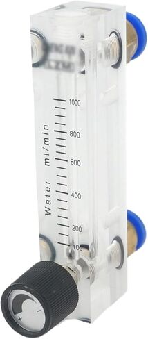 100-1000mL/min LZM-6T Panel Water Liquid Flowmeter Rotameter with Control Valve Push in Fit 10mm Tube in Saudi Arabia