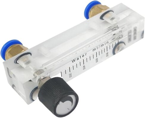 100-1000mL/min LZM-6T Panel Water Liquid Flowmeter Rotameter with Control Valve Push in Fit 10mm Tube in Saudi Arabia