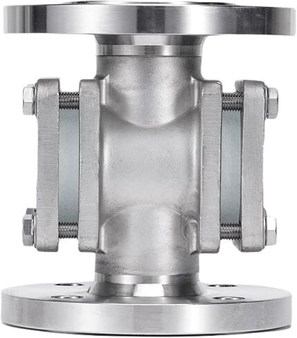 304 Stainless Steel Square Flange Sight Glass DN15 DN20 DN25 DN32 DN40 DN50 Body Pipeline Straight Through Small Sight Window Observation Window(DN40PN16 160mm) in Saudi Arabia