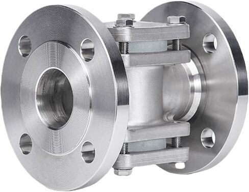 304 Stainless Steel Square Flange Sight Glass DN15 DN20 DN25 DN32 DN40 DN50 Body Pipeline Straight Through Small Sight Window Observation Window(DN40PN16 160mm) in Saudi Arabia