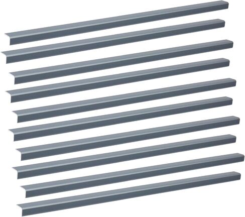 LC LICTOP Aluminum Angle Stock, Metal Corner Guards, Peel and Stick L Shaped Wall Door Frame, Cabinet Protectors Edge Trim Molding, 13.9in L x 0.4in-0.6in W x 0.07in T, 4Pcs Silver in Saudi Arabia