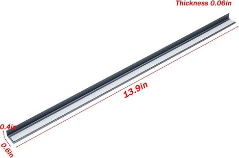 LC LICTOP Aluminum Angle Stock, Metal Corner Guards, Peel and Stick L Shaped Wall Door Frame, Cabinet Protectors Edge Trim Molding, 13.9in L x 0.4in-0.6in W x 0.07in T, 4Pcs Silver in Saudi Arabia