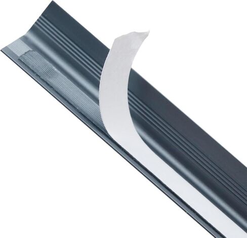 LC LICTOP Aluminum Angle Stock, Metal Corner Guards, Peel and Stick L Shaped Wall Door Frame, Cabinet Protectors Edge Trim Molding, 13.9in L x 0.4in-0.6in W x 0.07in T, 4Pcs Silver in Saudi Arabia