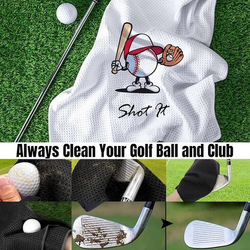 Personalized Golf Towel Two Sides - Custom Towels Large 16 X 24 Inch with Clip for Bag Bulk, Customize Waffle Weave Golf Towels with Photo in Saudi Arabia