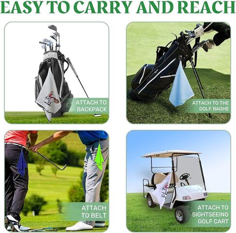 Personalized Golf Towel Two Sides - Custom Towels Large 16 X 24 Inch with Clip for Bag Bulk, Customize Waffle Weave Golf Towels with Photo in Saudi Arabia