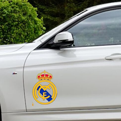 Real Madrid Football Sticker – Vinyl Decal Real Madrid Vinyl Sticker for Car Truck Van Water Bottle & Window in Saudi Arabia