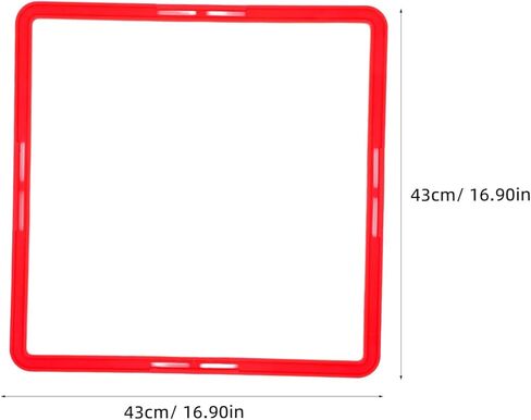 حلقات الرشاقة المربعة البوستبوب ، حلقات السرعة 6pcs ، خفة الحركة للشباب ، سرعة التدريب على سرعة التدريب العقبات سلم معدات اللياقة البدنية الرياضية الرياضة الصالة الرياضية in Saudi Arabia
