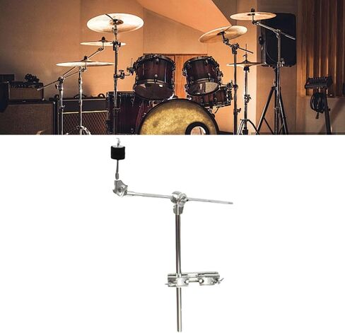 DYNWAVE Cymbal Arm Extension Arm Mount Easy Installation Hardware Adjustable Bracket Sturdy Metal Attachment Cymbal Stand Attachment in Saudi Arabia