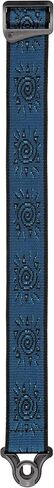 D'Addario Auto Lock Guitar Strap - Acoustic & Electric Guitar Accessories - Easy to Use Auto Locking Guitar Straps - Uses Existing Guitar Strap Buttons - Vintage Sun, Blue in Saudi Arabia