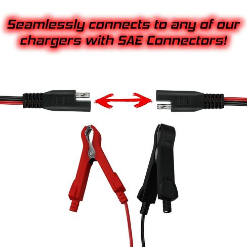 SAE Connector to Clamps, 2-Pin Quick Disconnect Plug, 19 Inches (1.58 Feet) in Saudi Arabia