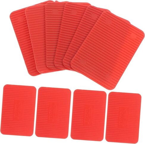 كابيلوك 100pcs البلاستيك الحشوات المسطحة للباب ونوافذ تسوية المركب الدعم الحشوات الرقيقة الصغيرة للفناء والأثاث الحمل الحمل قوي in Saudi Arabia