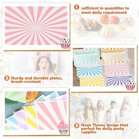 120 Pastel Party Supplies Deli Paper Sheets 12 × 8 بوصات شمع الباستيل المخططة لبطانات سلة الباستيل الطعام شطيرة برجر ورق ملفات ورق للحفل in Saudi Arabia