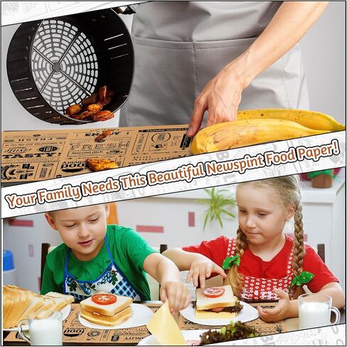 CHENGU 150 Pieces Newsprint Wax Paper Sheets Deli Wax Grease Proof Deli Wrap Waterproof Food Wrapping Paper Sheets Food Basket Liners for Home and Kitchen Baking(Yellow) in Saudi Arabia