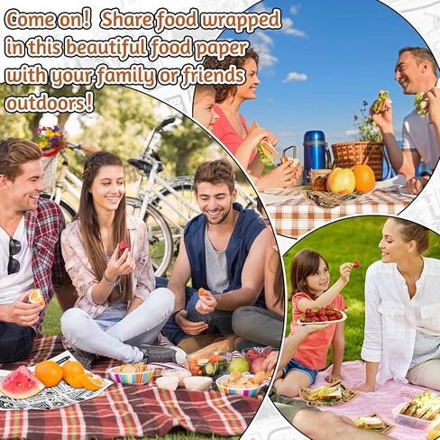 CHENGU 150 Pieces Newsprint Wax Paper Sheets Deli Wax Grease Proof Deli Wrap Waterproof Food Wrapping Paper Sheets Food Basket Liners for Home and Kitchen Baking(Yellow) in Kuwait