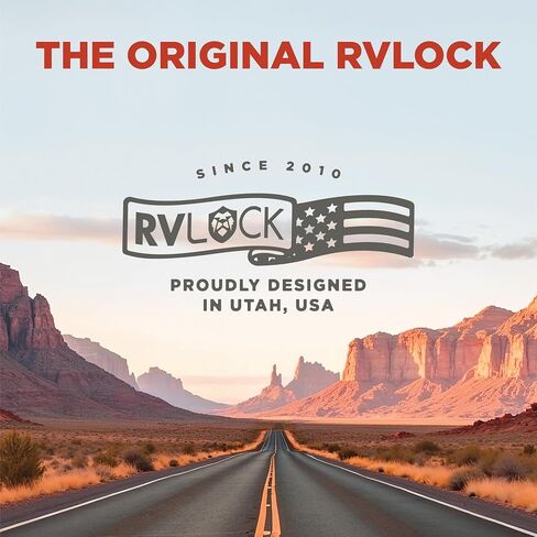 RVLock Class C Charter Keyless Entry Keypad and Handle with Fob, All Metal RV Door Lock and Latch Replacement Kit, Upgraded Silicone Keypad for Class C and A Motorhomes, Fits openings 4.5 x 3.5 Inches in Saudi Arabia