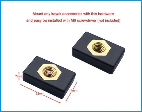 6pcs M6 Nutsert Nimsert Nylon Hardware لـ Kayak Boat Mariner Trail Rail in Saudi Arabia