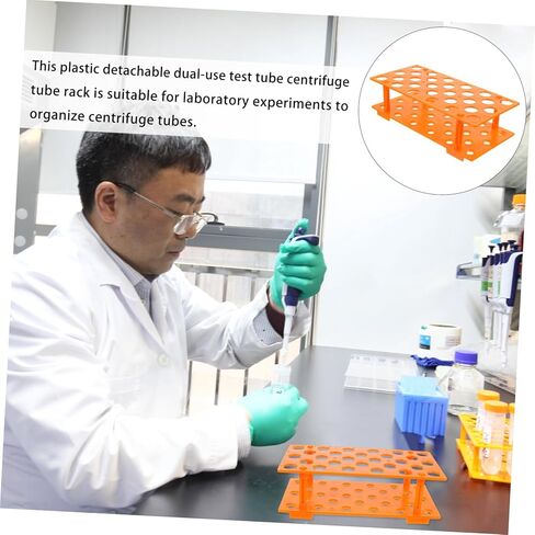 Microcentrifuge Tube Rack 28 Holes Plastic Tube Holder Chemistry Lab Storage Mount in Saudi Arabia