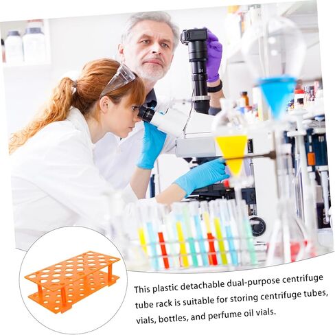 Microcentrifuge Tube Rack 28 Holes Plastic Tube Holder Chemistry Lab Storage Mount in Saudi Arabia