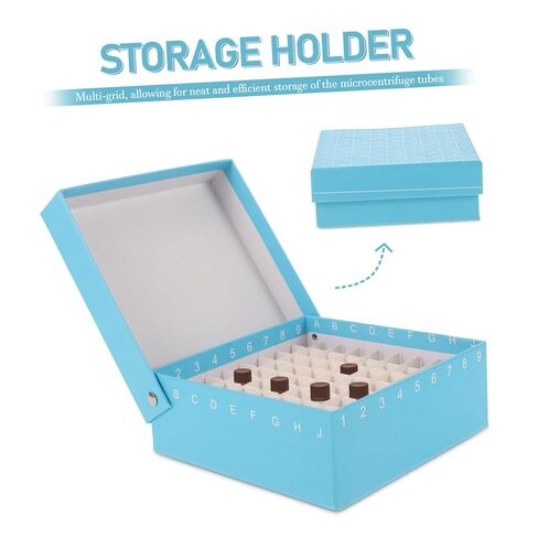 Homoyoyo Microcentrifuge Tube Storage Box Sample Organizer for Freezer Leak Container Secure Lid for Efficient Experiment Organization in Saudi Arabia