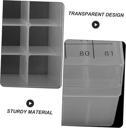 ABOOFAN 81grids Micro Tube Storage Box Cryotube Box Freezer Storage Containers Tube Rack Lab Tool in Saudi Arabia