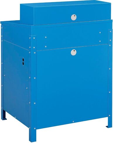 مكتب المتجر الصناعي العالمي مع خزانة السفلى ، مقصورات حمامة ، 34-1/2 "W × 30" D x 51-1/2 "H ، الأزرق in Kuwait