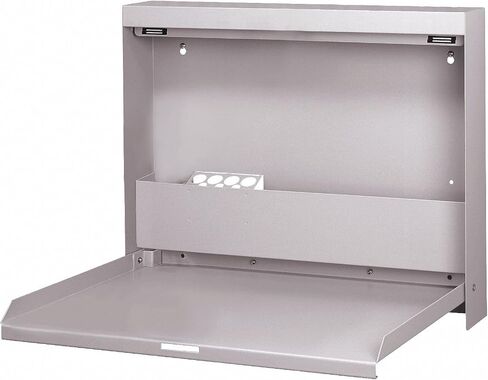 Wall Mounted Desk, 20x16-3/8x3-3/8In, Gray in Saudi Arabia