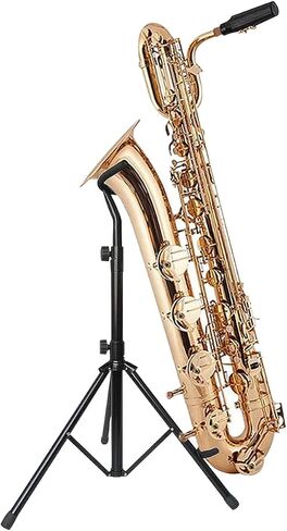 Saxophone Stand,Adjustable Tripod,Foldable Telescopic Display Bracket,Suitable for Baritone Saxophone,Space Saving in Saudi Arabia