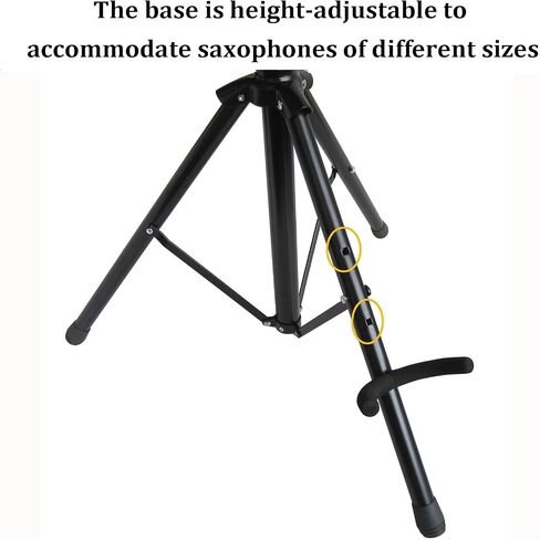 Saxophone Stand,Adjustable Tripod,Foldable Telescopic Display Bracket,Suitable for Baritone Saxophone,Space Saving in Saudi Arabia