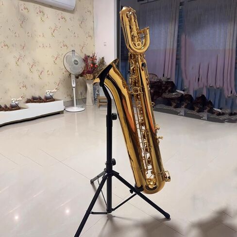Saxophone Stand,Adjustable Tripod,Foldable Telescopic Display Bracket,Suitable for Baritone Saxophone,Space Saving in Saudi Arabia