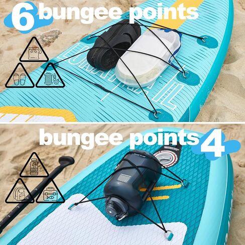 【11'×34"】 Extra Long/Extra Wide Premium Inflatable Stand Up Paddle Board (SUP) – Portable & Lightweight for Yoga, Surfing, Family Fun | Complete Kit with Paddle, Pump, Bag | Durable Design in Saudi Arabia