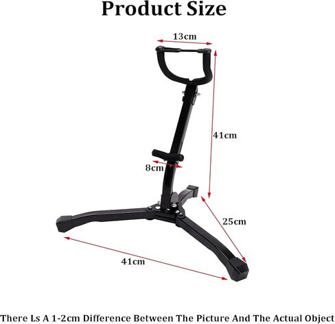 Saxophone Stand,Floor Standing Display Bracket,Portable Foldable Tripod for Alto/Tenor Saxophone,Easy to Assemble in Saudi Arabia